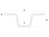 Stuur universeel Apehanger 38cm chroom smal model thumb extra